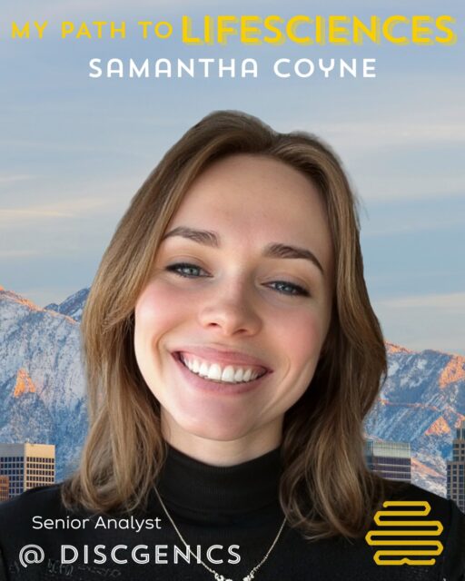 🐝 #IAMBIOHIVE - Samantha Coyne 🐝
Meet Sam, Senior Analyst at DiscGenics. She graduated with a B.S. in Biochemistry from the University of Colorado Colorado Springs and now applies her expertise as an on-site chemist, managing and validating UPLC testing methods.
This National Choose Women Wednesday, we are celebrating Sam, an incredible woman in STEM and a vital part of Utah’s life sciences ecosystem. Thank you for all you do! hashtag#choosewomenwednesday
"I have always been driven by the idea of addressing the root cause of disease rather than just treating the symptoms."