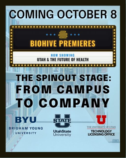 🎬 Coming Soon to Megaplex SLC – The Spinout Stage: From Campus to Company with @universityofutah Technology Licensing Office, @brighamyounguniversity Technology Transfer and @usuaggielife Technology Transfer
This October, join BioHive and these university tech licensing and transfer offices for insight into the companies who got their start using Utah's University resources.
The Tech Licensing track, “The Spinout Stage: From Campus to Company,” is a peek into the journey from university startup to life science innovator by leveraging the resources provided by Utah's higher education institutions.
Don't miss the chance to see what Utah is working on; see the breakthroughs, innovations and groundbreaking research taking place right here.
Stay tuned for the last track announcement and each track's presenting companies in the coming weeks!
🔗 Learn more about BioHive Premieres at the link in bio